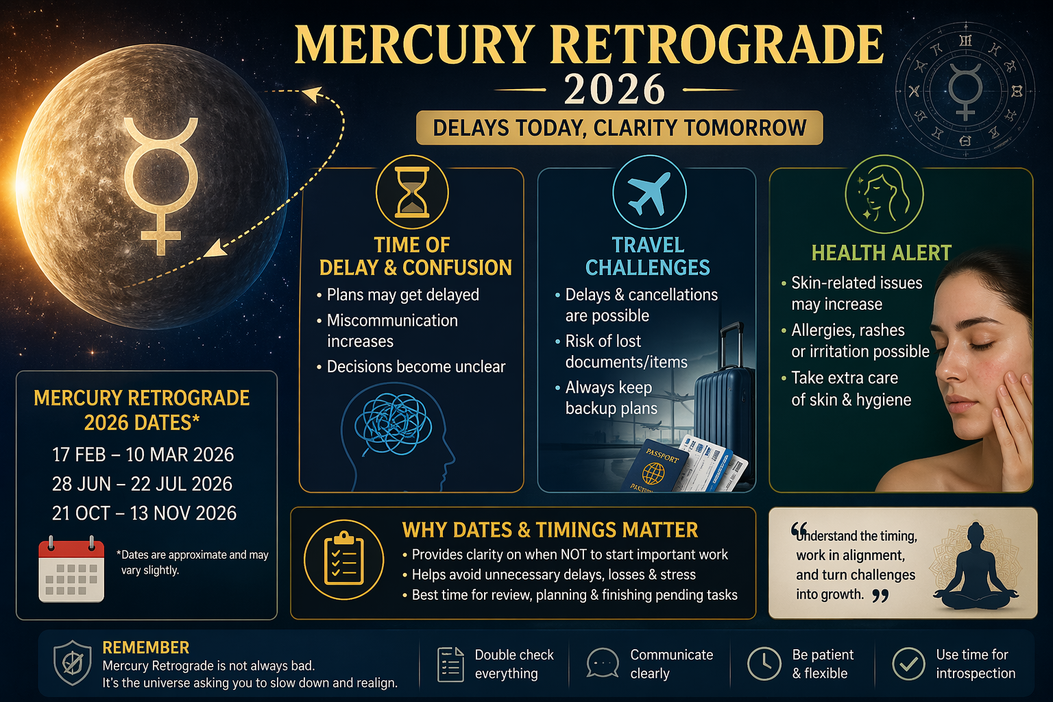Mercury Retrograde transit 2026 What to Avoid and Why